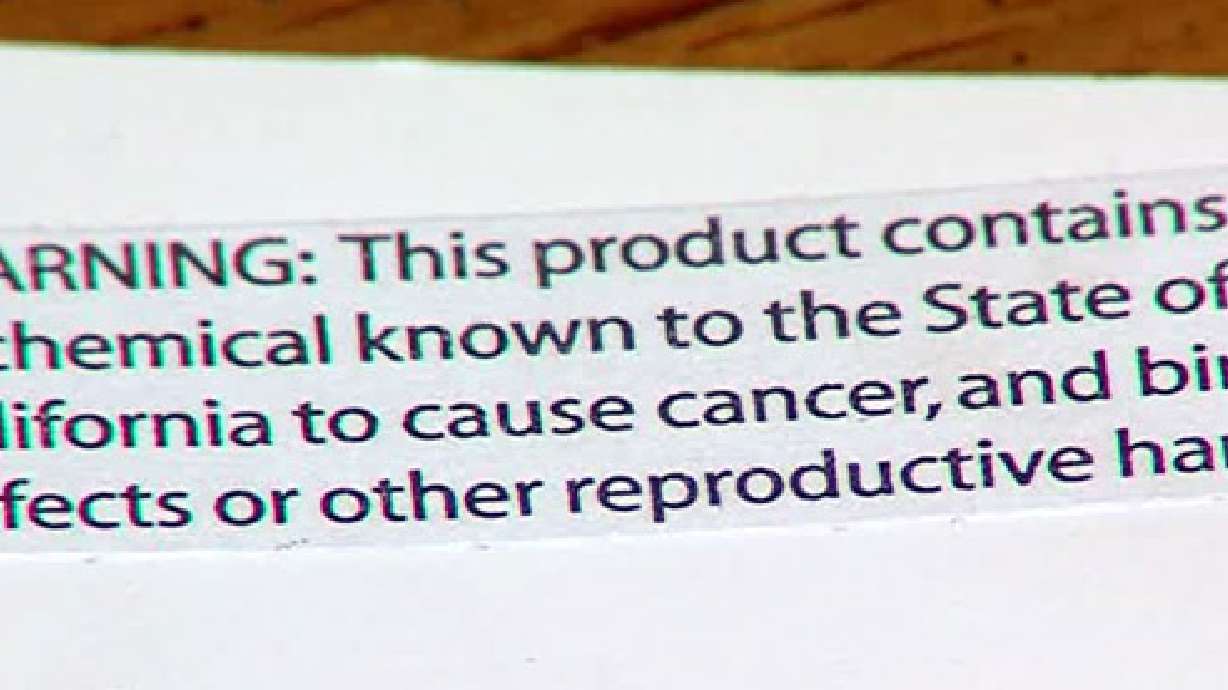 What does warning label from California really mean?