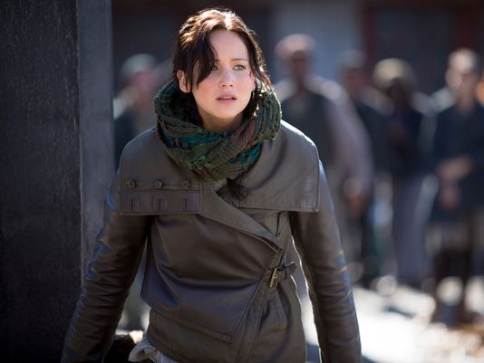 Jennifer Lawrence in "The Hunger Game: Catching Fire"