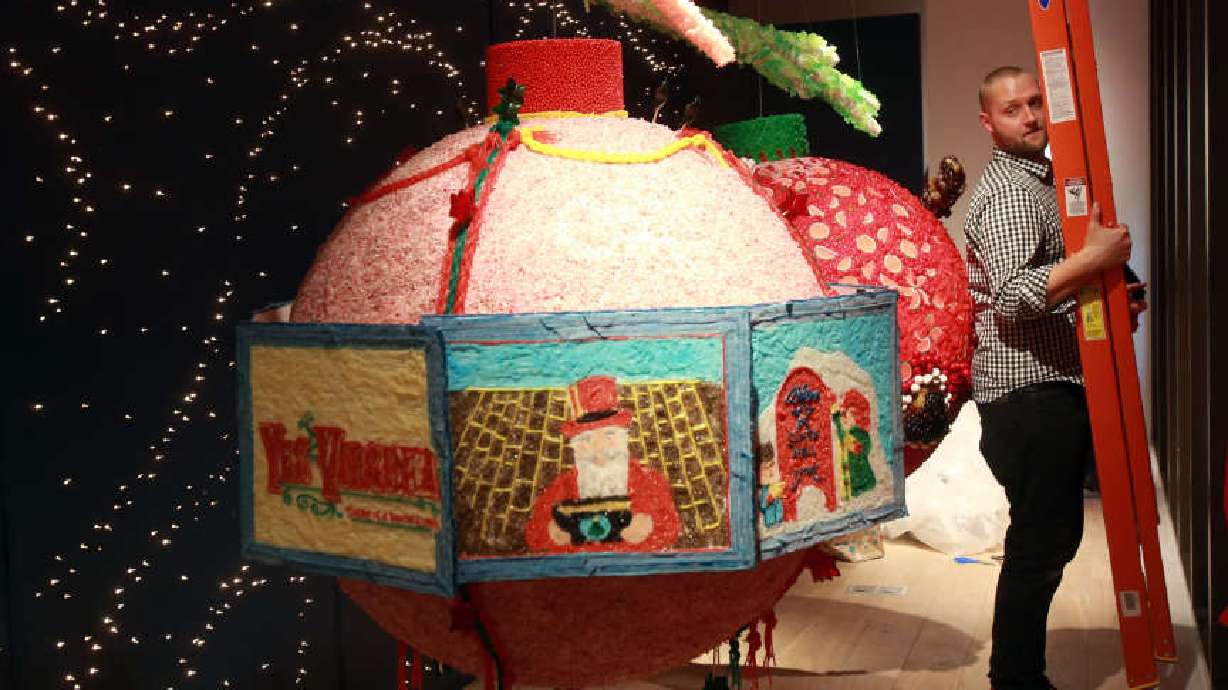 Christmas displays bring holiday spirit to downtown shopping centers