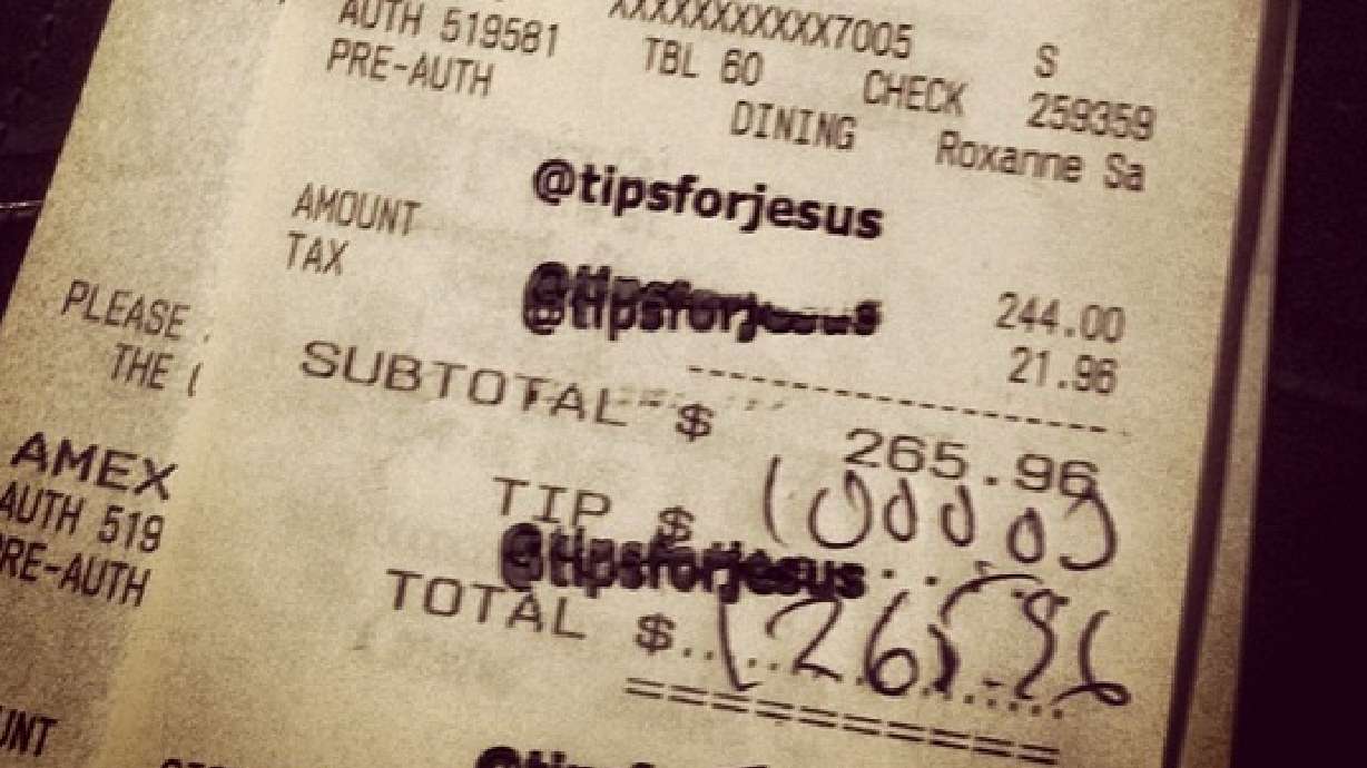 Anonymous 'Tips for Jesus' left across the country