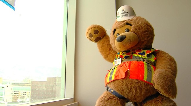 Construction best sale teddy bear