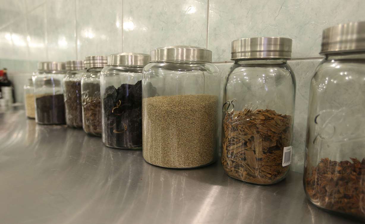 Some of the spices used at Mezzo Chocolate. Utah is a budding
artisan chocolate market. This week, Caputo's hosting its annual
chocolate festival Monday, Nov. 11, 2013, in Salt Lake City.
(Submission date: 11/11/2013)