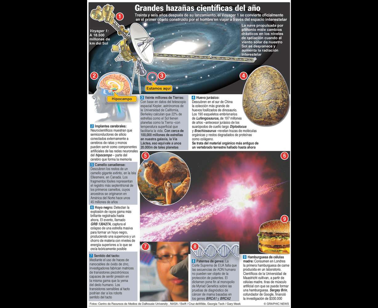 ¿Cuales fueron los grandes logros científicos del año?
