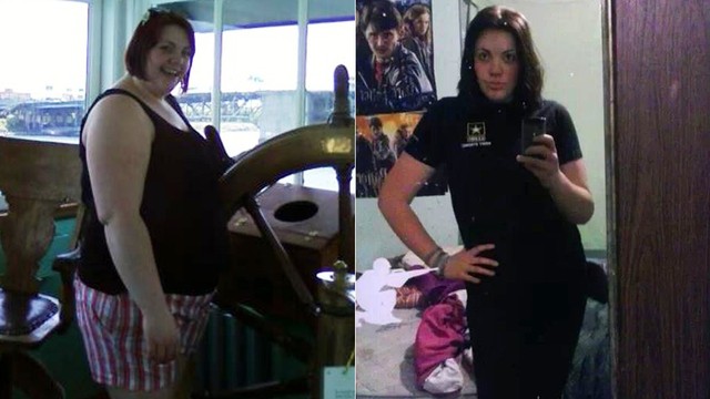 Woman loses 110 pounds to join the Army
