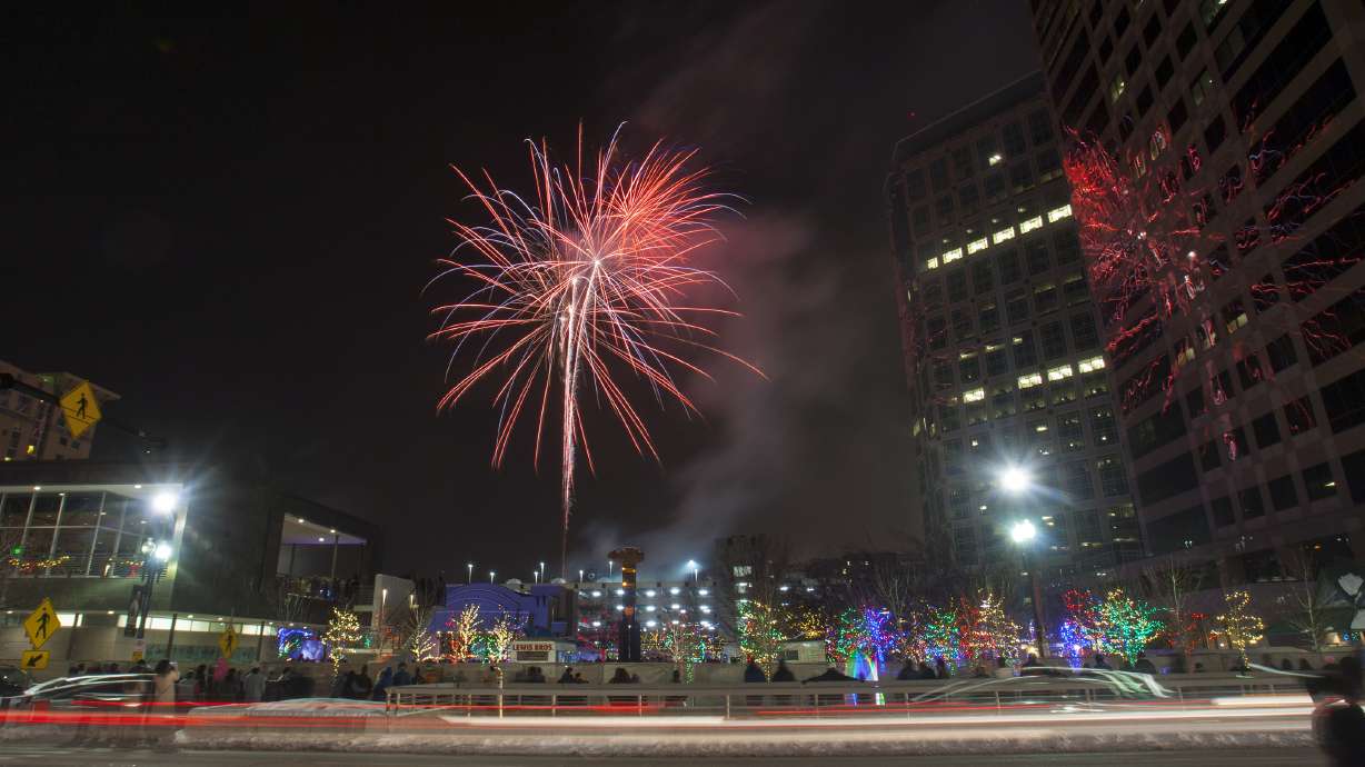 EVE - la celebración de año nuevo en Salt Lake CIty