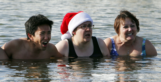 Polar bear plunge forges bonds at Great Salt Lake