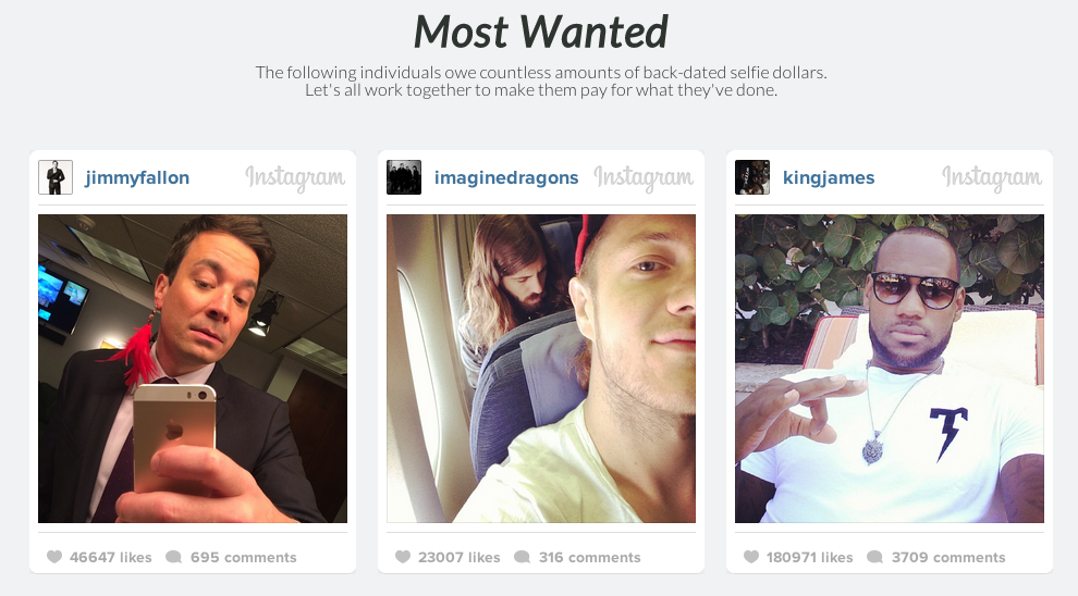 'Selfie Police' fine friends for charity