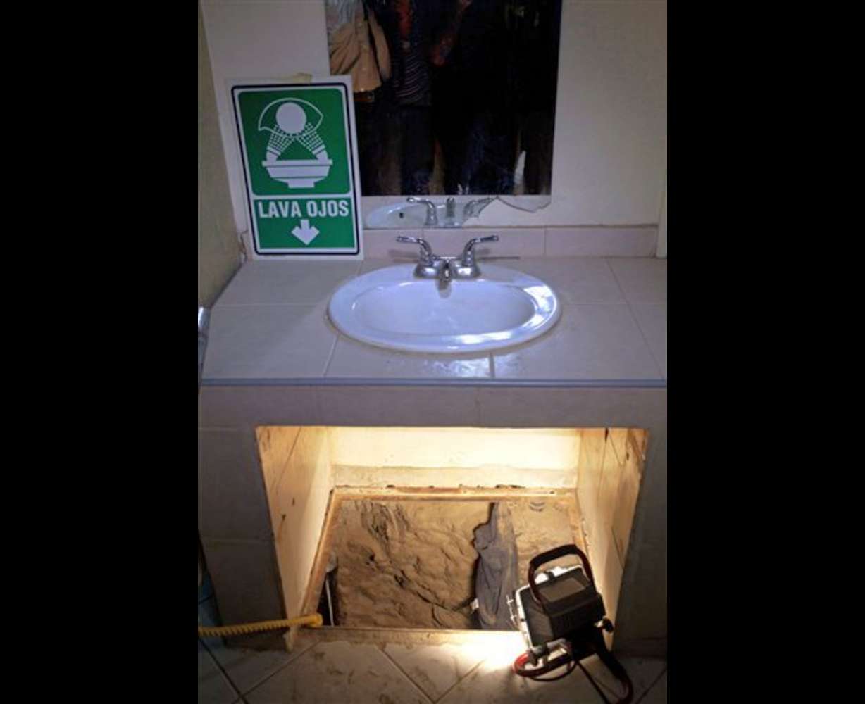 Algunos detalles de túneles entre EEUU y México