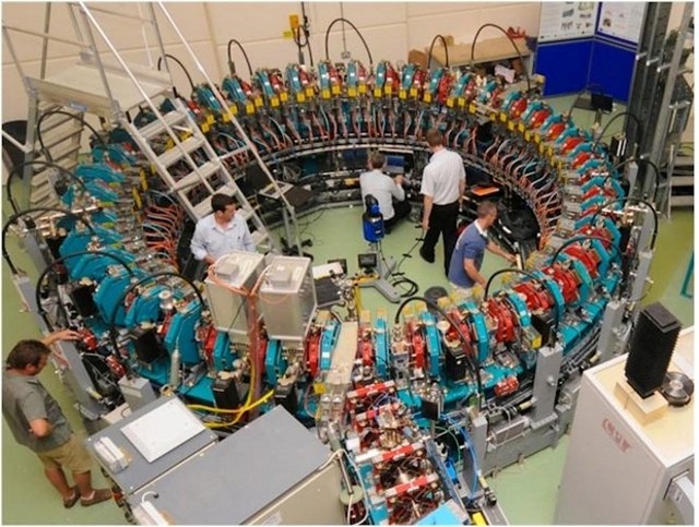 A (not-so-)Large Hadron Collider to bring power 
to your neighborhood? Yes, a miniaturized 
version of the particle accelerator at CERN -- 
like this one in Daresbury, UK -- could provide 
a clean alternative to fossil fuels. But how 
happy will residents be about the nuclear 
reactor next door?