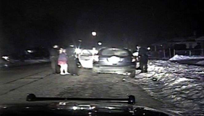 Dash-cam video shows intense confrontation with police