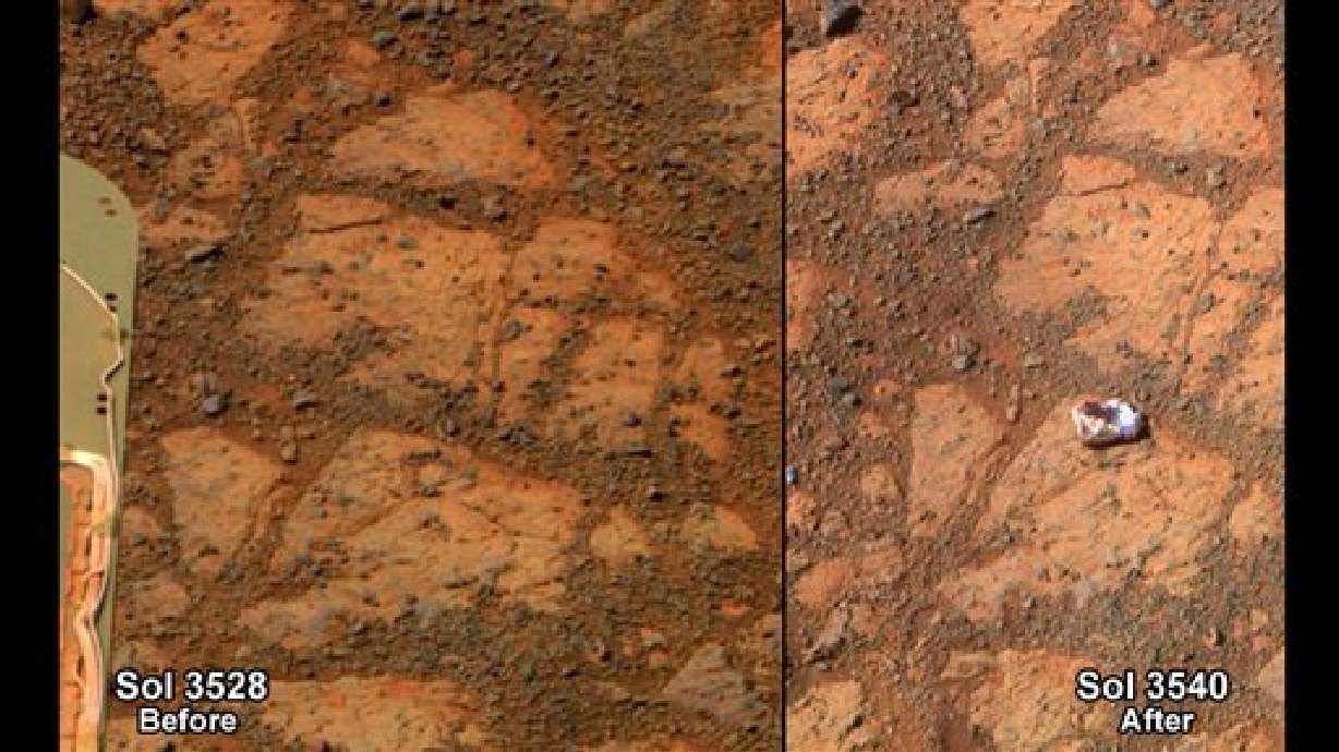 NASA intrigada por roca marciana salida de la nada