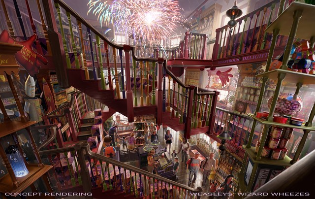 The Wizarding World of Harry Potter -- Diagon 
Alley at Universal Studios Florida is set to 
open in the summer of 2014. Shops in the new 
themed area will include Weasleys' Wizard 
Wheezes for fans of magical jokes and novelties 
inspired by the mischievous Weasley twins.
