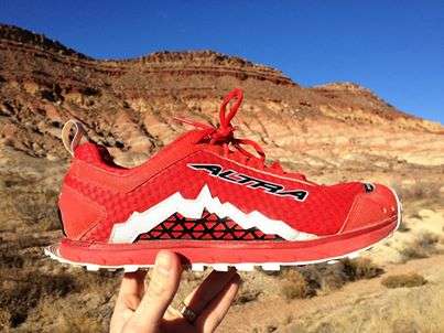 Cory Reese shows off his Altra Ambassador shoes. (Photo: Cory
Reese, http://www.fastcory.com/)
