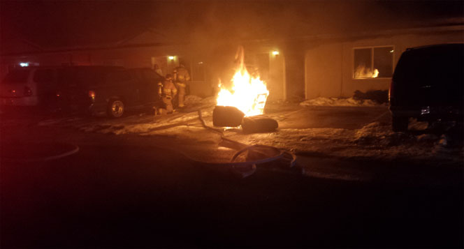 Fire damages Ogden apartment complex