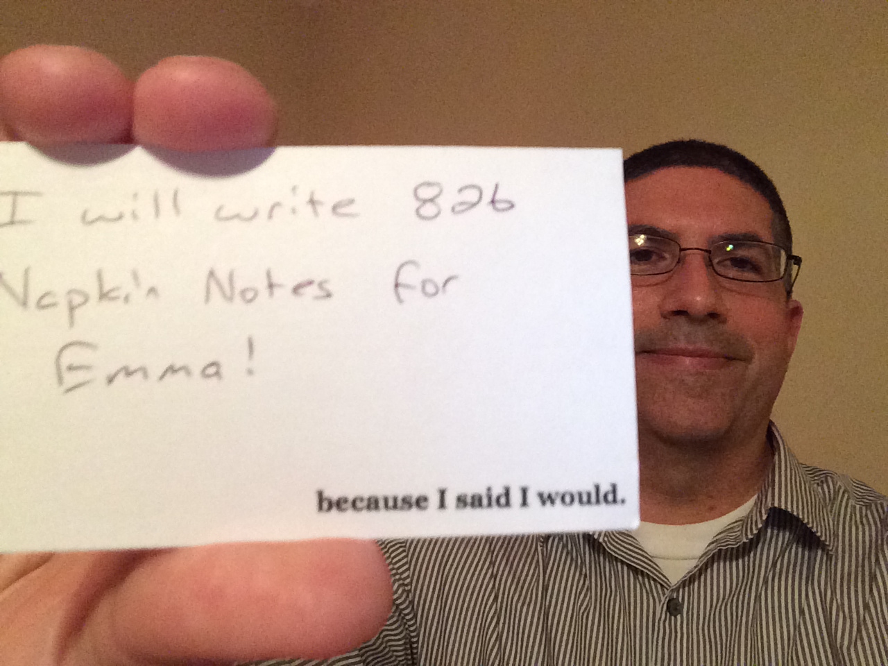 Father with cancer writes 826 napkin notes for daughter