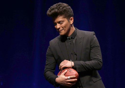 Bruno Mars agradecido por poder participar en el Super Bowl