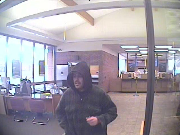 Photos show man who tried to rob bank, police say