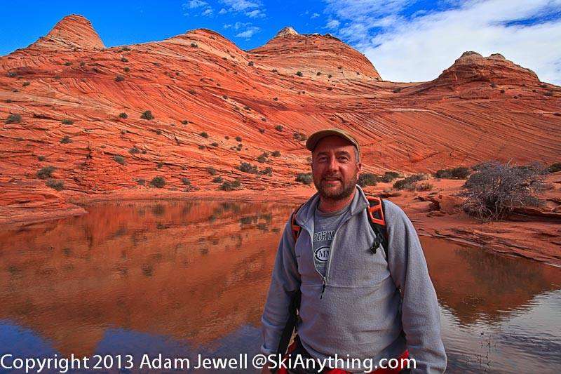 Adam Jewell hiking Coyote Buttes in Vermillion Cliffs National
Monument
