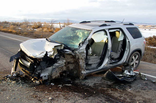 Vernal woman injured in crash with 2 tractor-trailer trucks