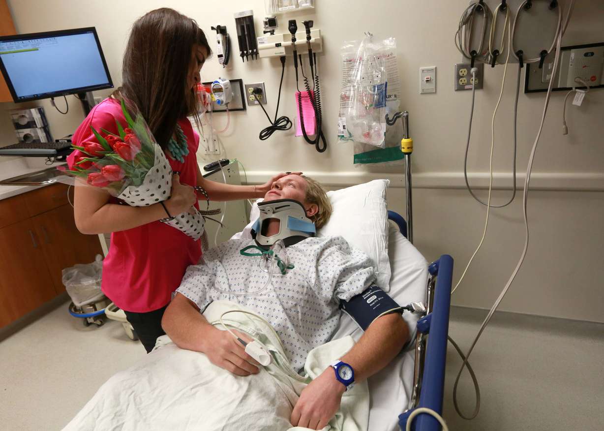 Extreme snowboarder makes surprise ER proposal