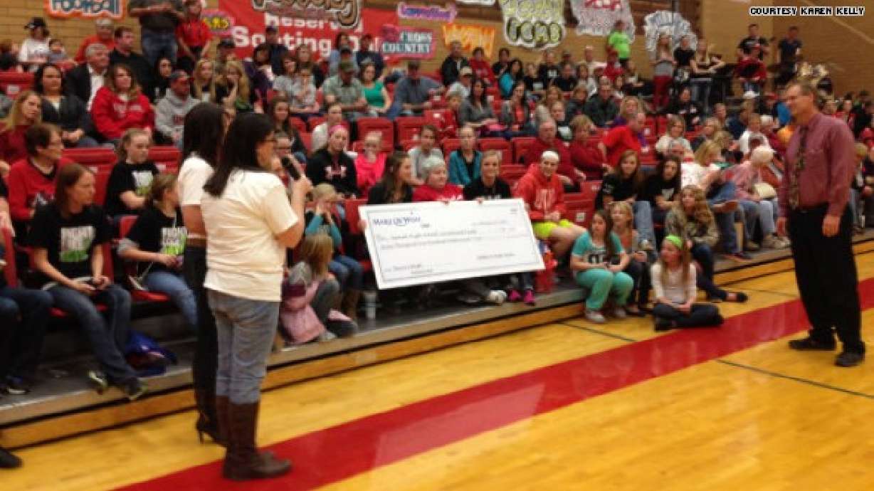 Kanab girl donates Make-A-Wish money to high school to thank supporters