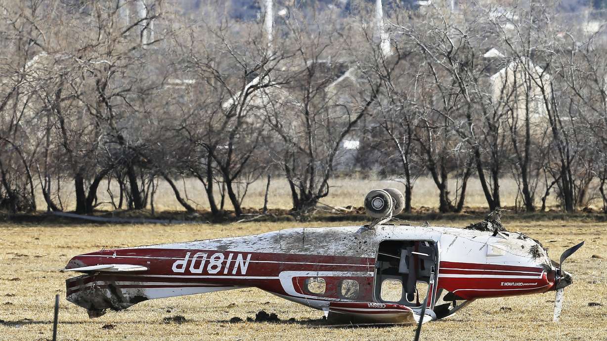 Single-engine plane crashes in Woods Cross