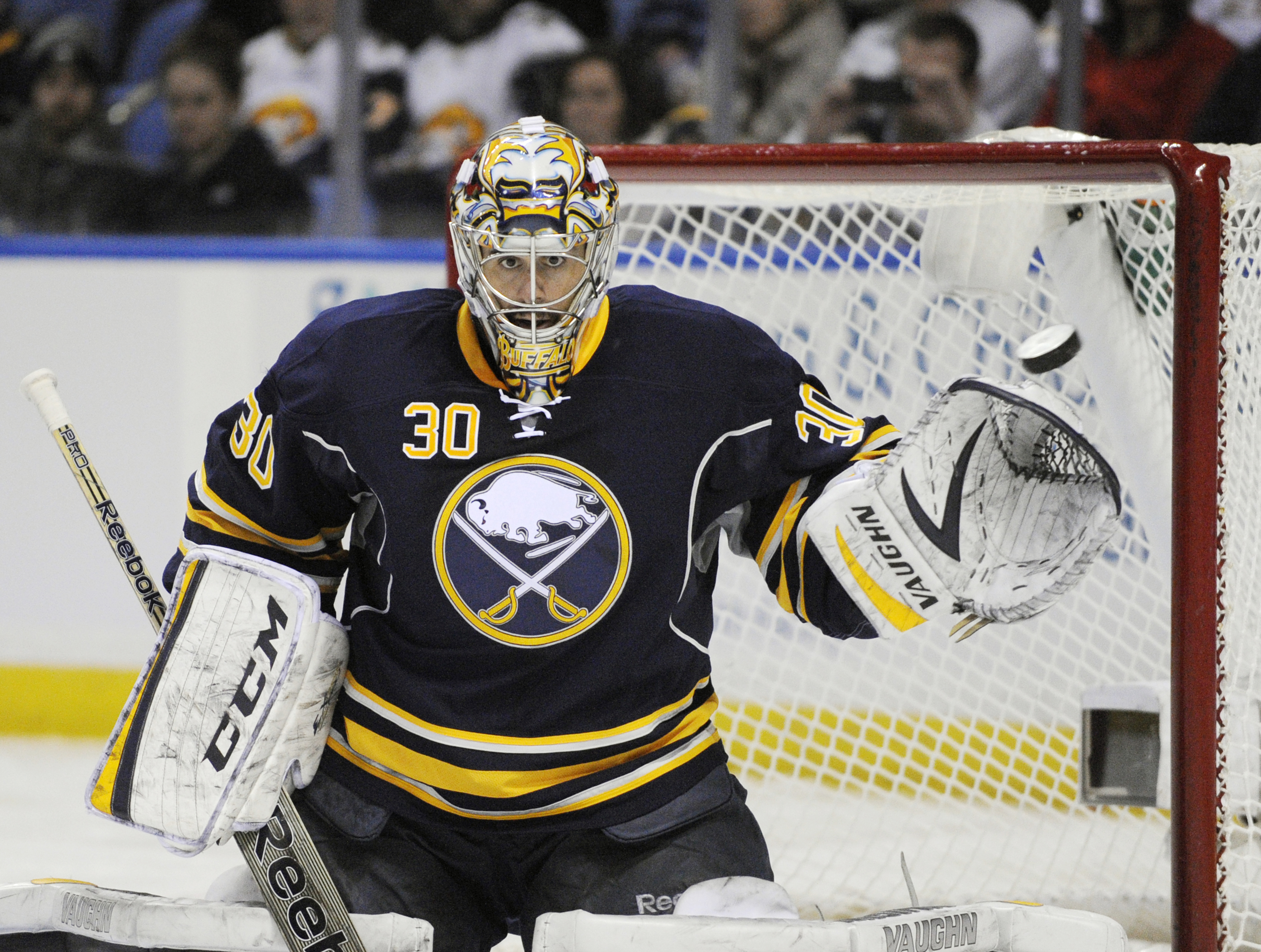 Ehrhoff scores 2 as Sabres beat Hurricanes 3-2