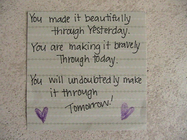 Austin and Ethan Archer, ages 9 and 7, handed notes like this out in
Salt Lake City. (Photo: Jenelle Stone)