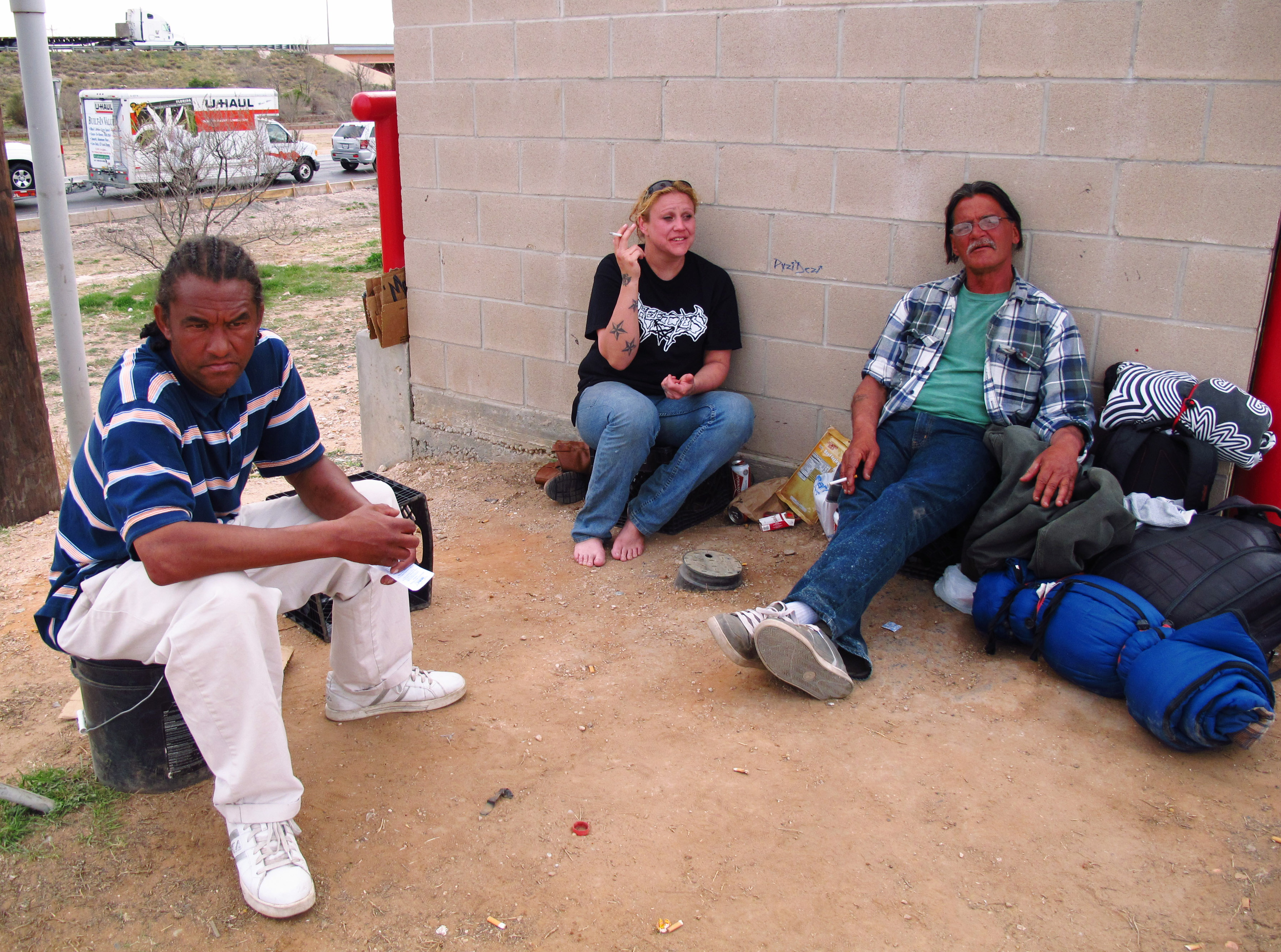 Texas officers suspended for homeless sign contest