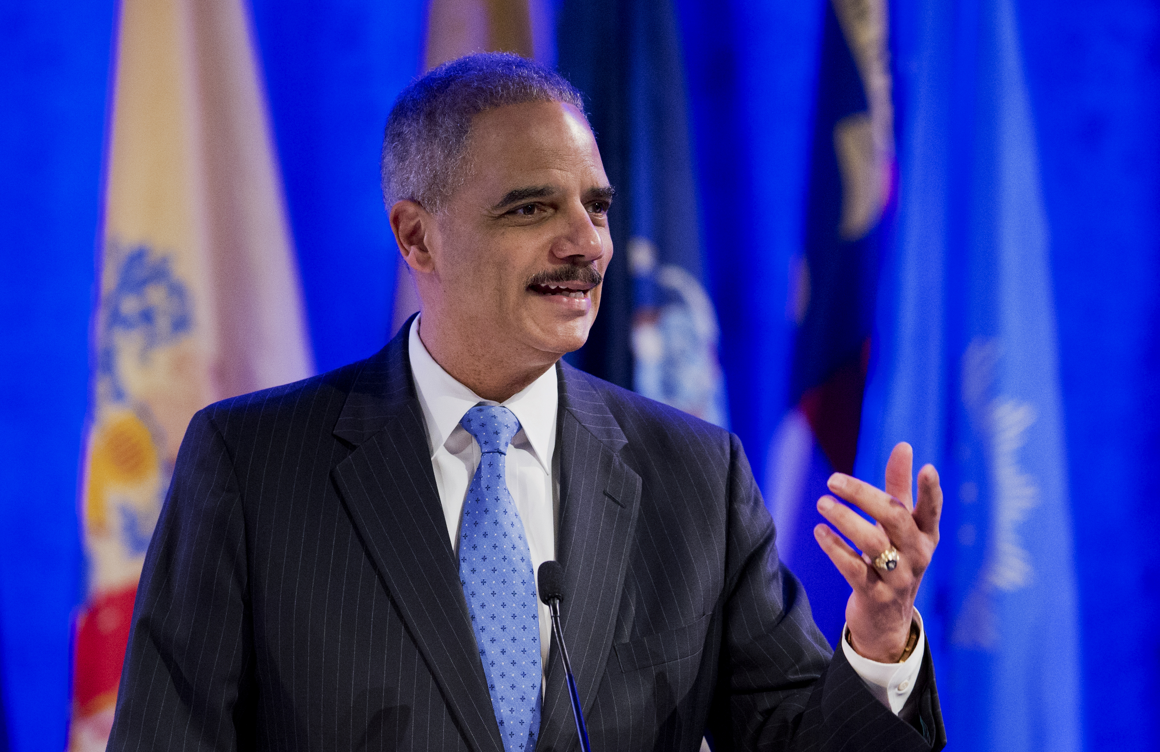 Holder hospitalized as precaution for faintness