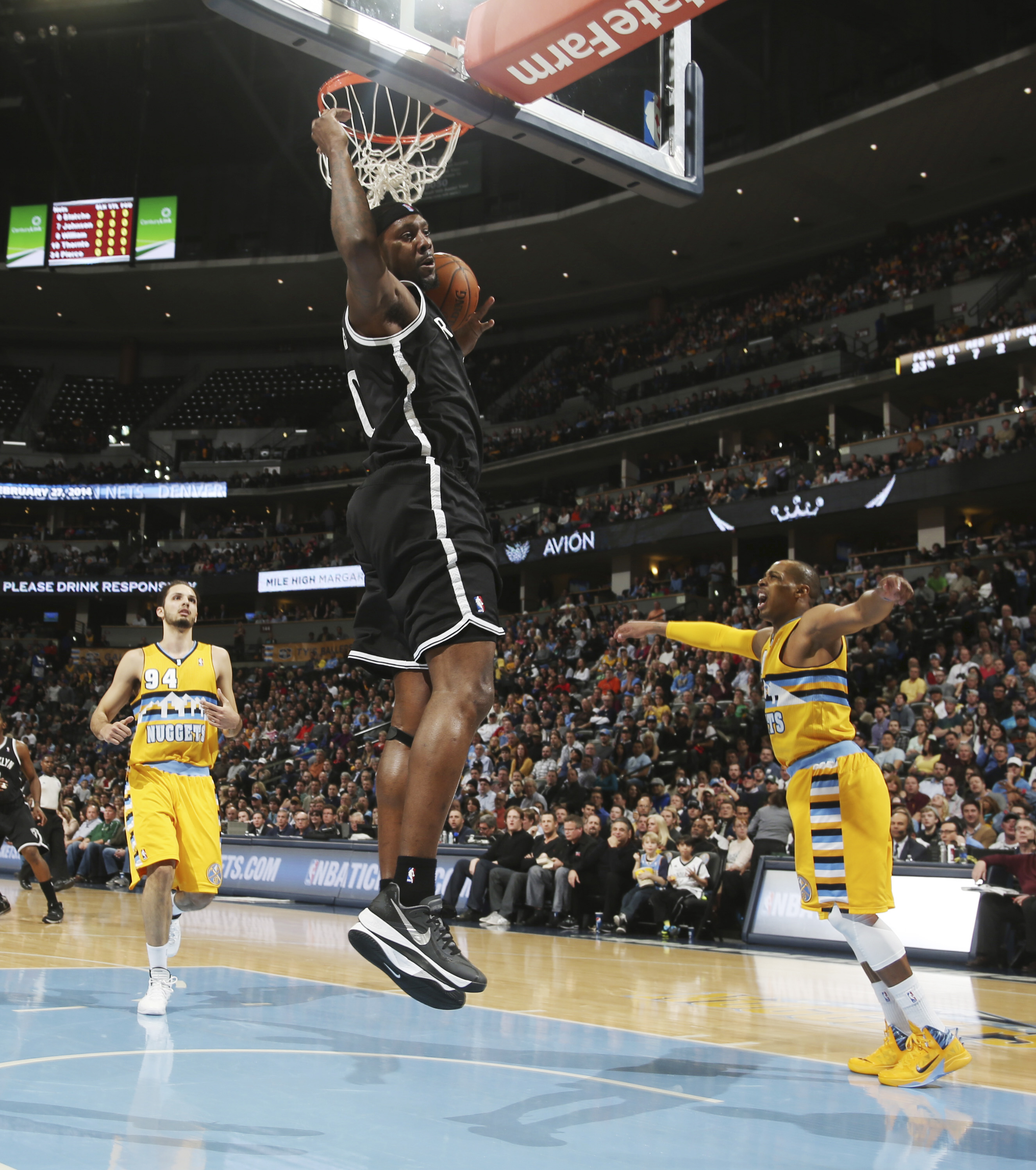 Pierce scores 18, Nets rebound in rout of Nuggets