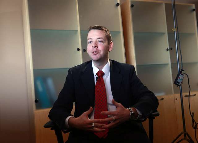 Preston Jensen talks about being sexually abused as a child by his best friend's stepfather during an interview at The Orthopedic Specialty Hospital, where Jenson works, in Murray on Thursday, Feb. 13, 2014. (Photo: Kristin Murphy, Deseret News)