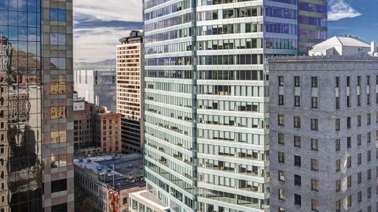 The LEED Gold Class-A office tower is located at the epicenter of Salt Lake City’s CBD