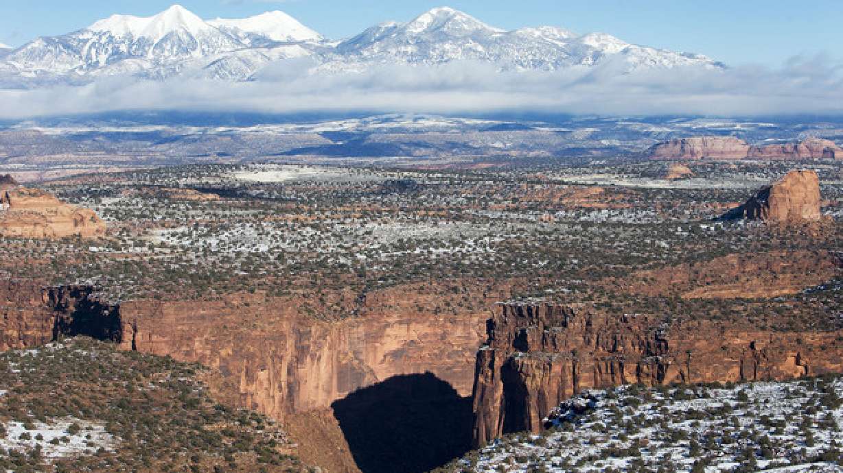 Canyonlands National Park is pictured on Nov. 25, 2013. Crews on Tuesday found the body of a man who died while hiking in Canyonlands on Sunday, authorities said.