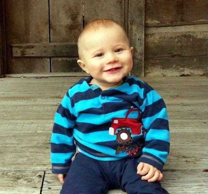 The 2-year-old son of Jacob Brooks