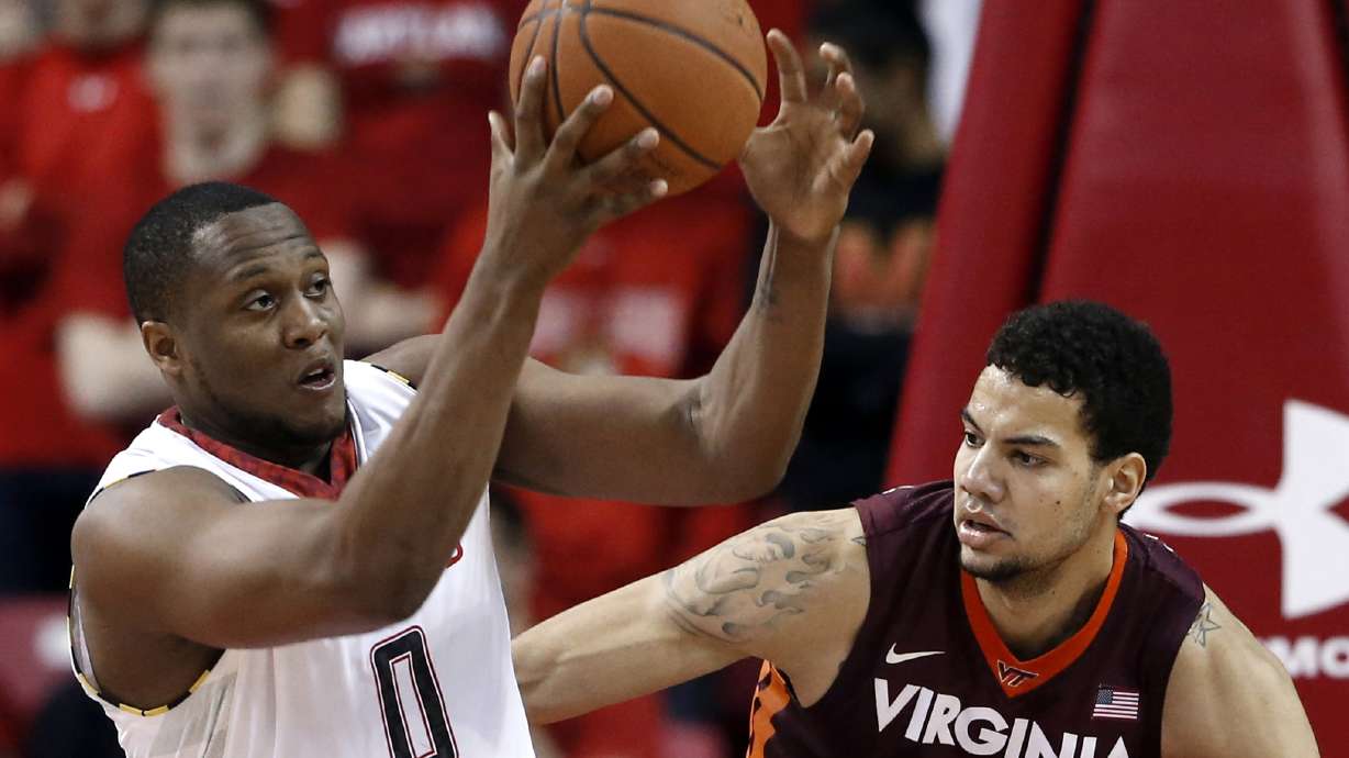 Maryland defeats last-place Virginia Tech 64-47