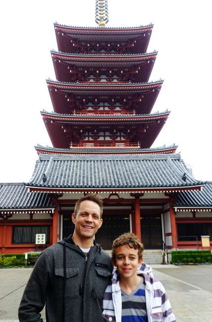 Brenden Sorensen, 14, went to Japan and Thailand with his father,
Kipp Sorensen, last year. His parents and stepmother are working to
travel with him all over the world before he goes blind. (Photo:
Sorensen Family)