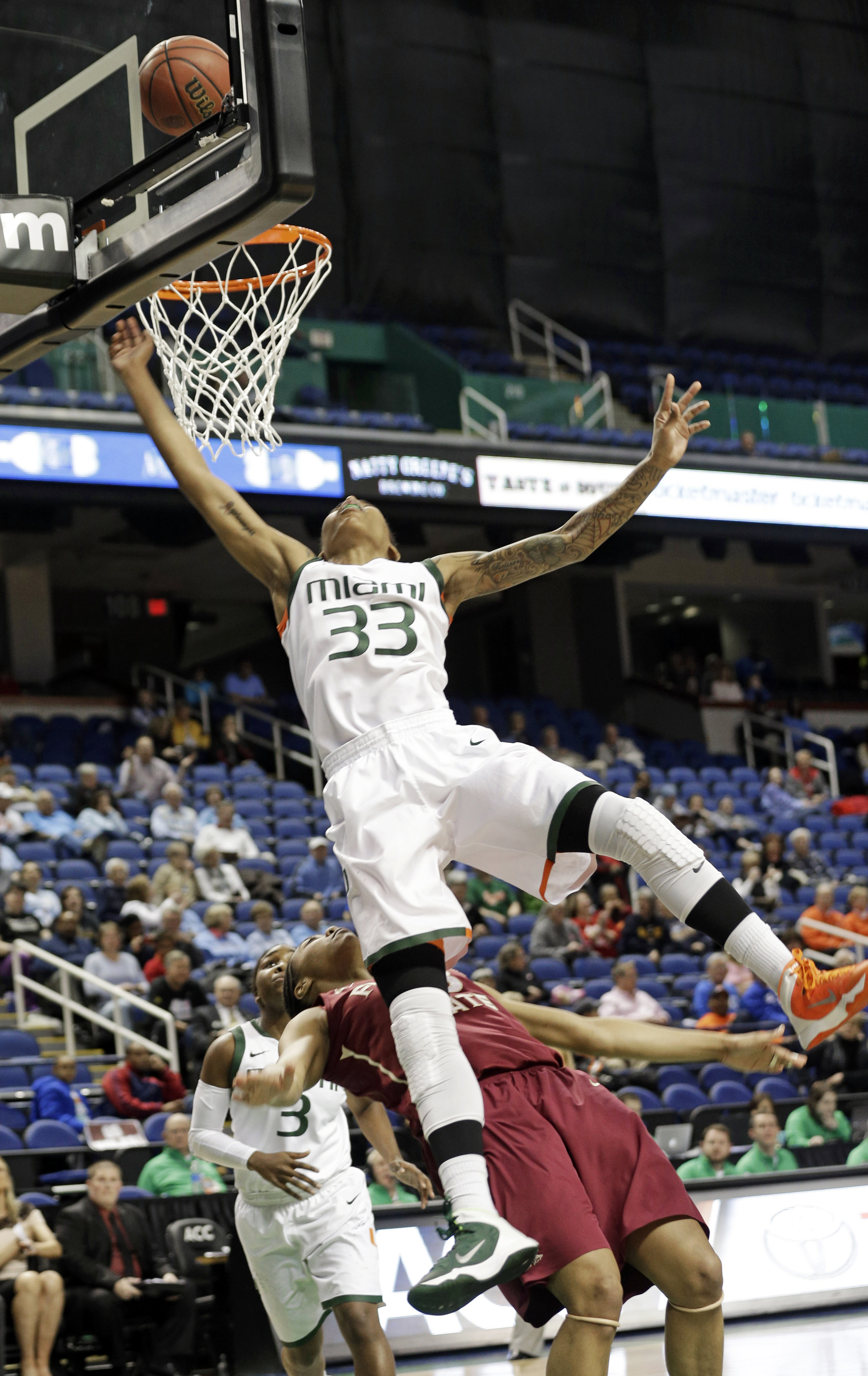 Florida State beats Miami 72-67 in OT in ACC