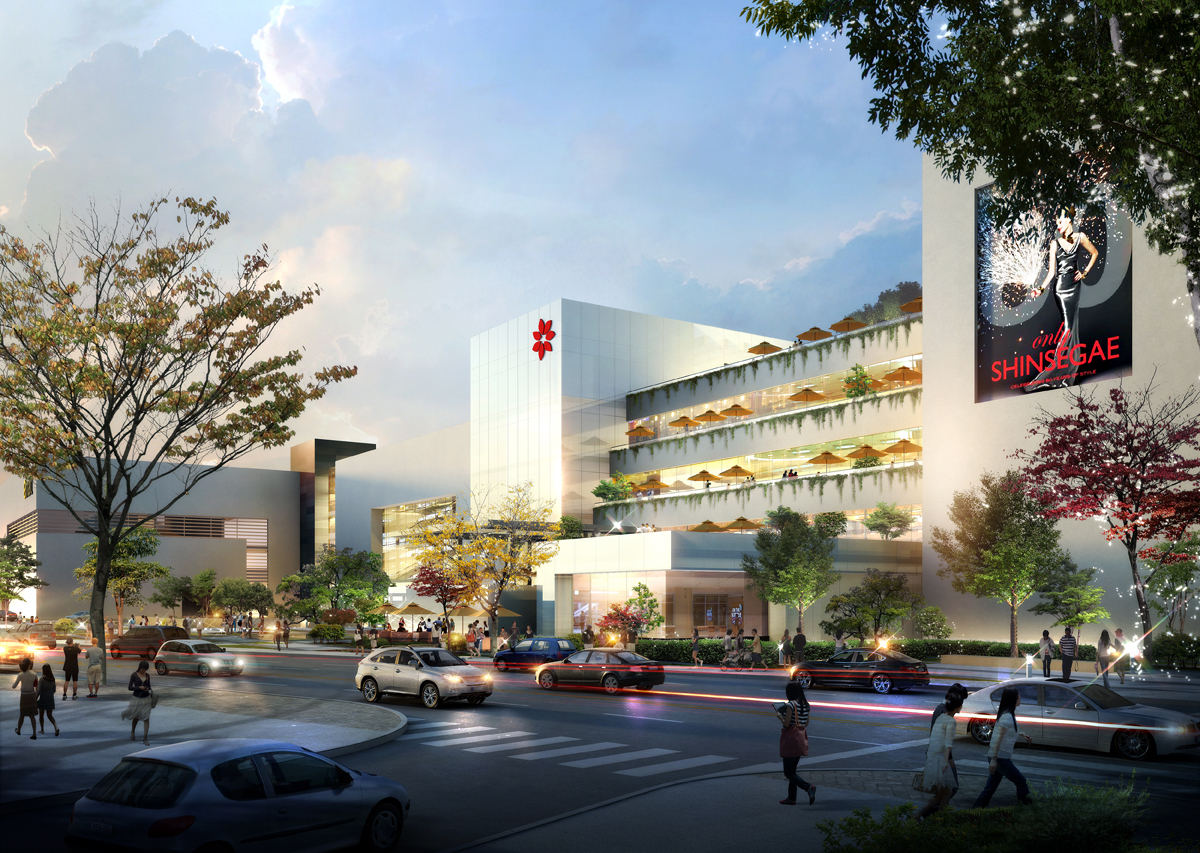 Designed by International Architects, The Jerde Partnership, New Project Is One of the Largest Centers in the Kimhae Area, Integrates Cultural & Community Amenities