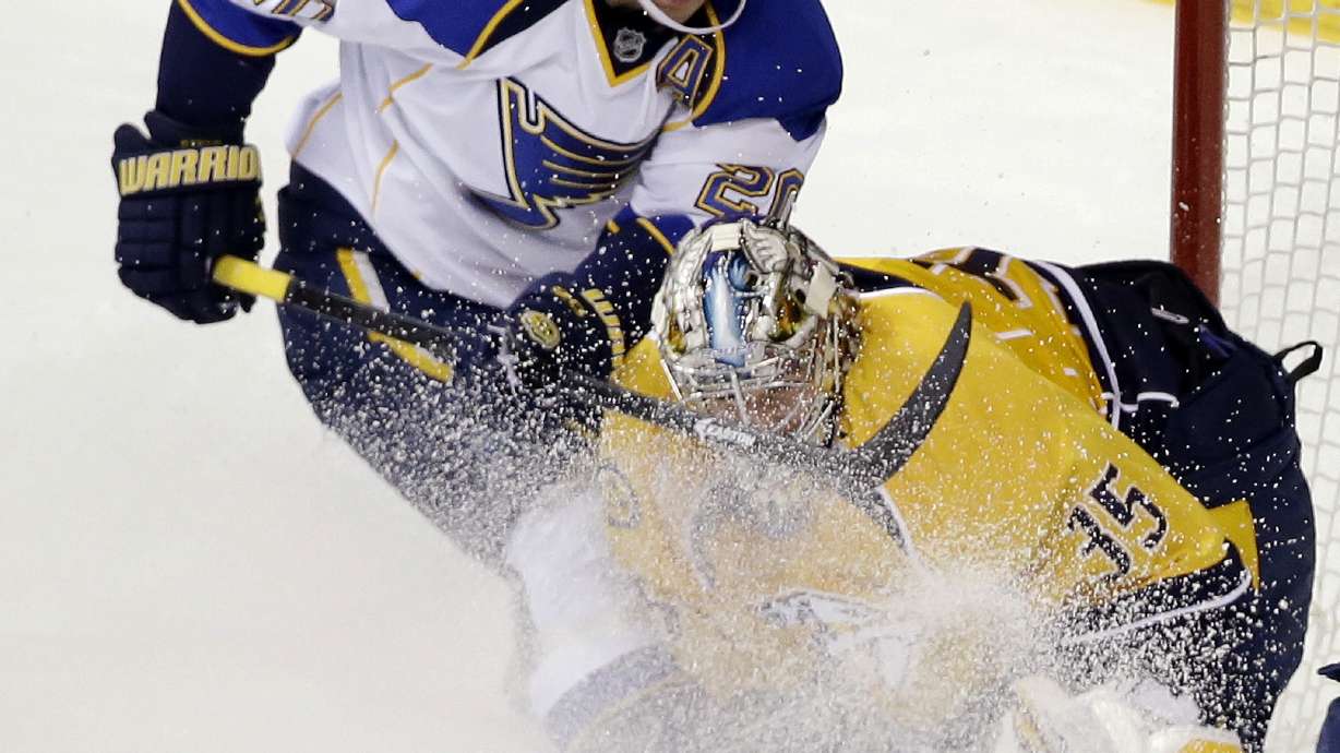Cole's goal, assist lead Blues over Predators 2-1