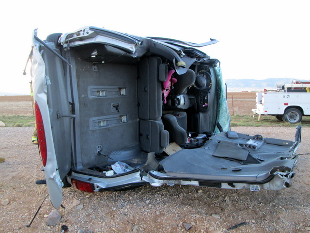 Woman pinned in rollover accident near Parowan
