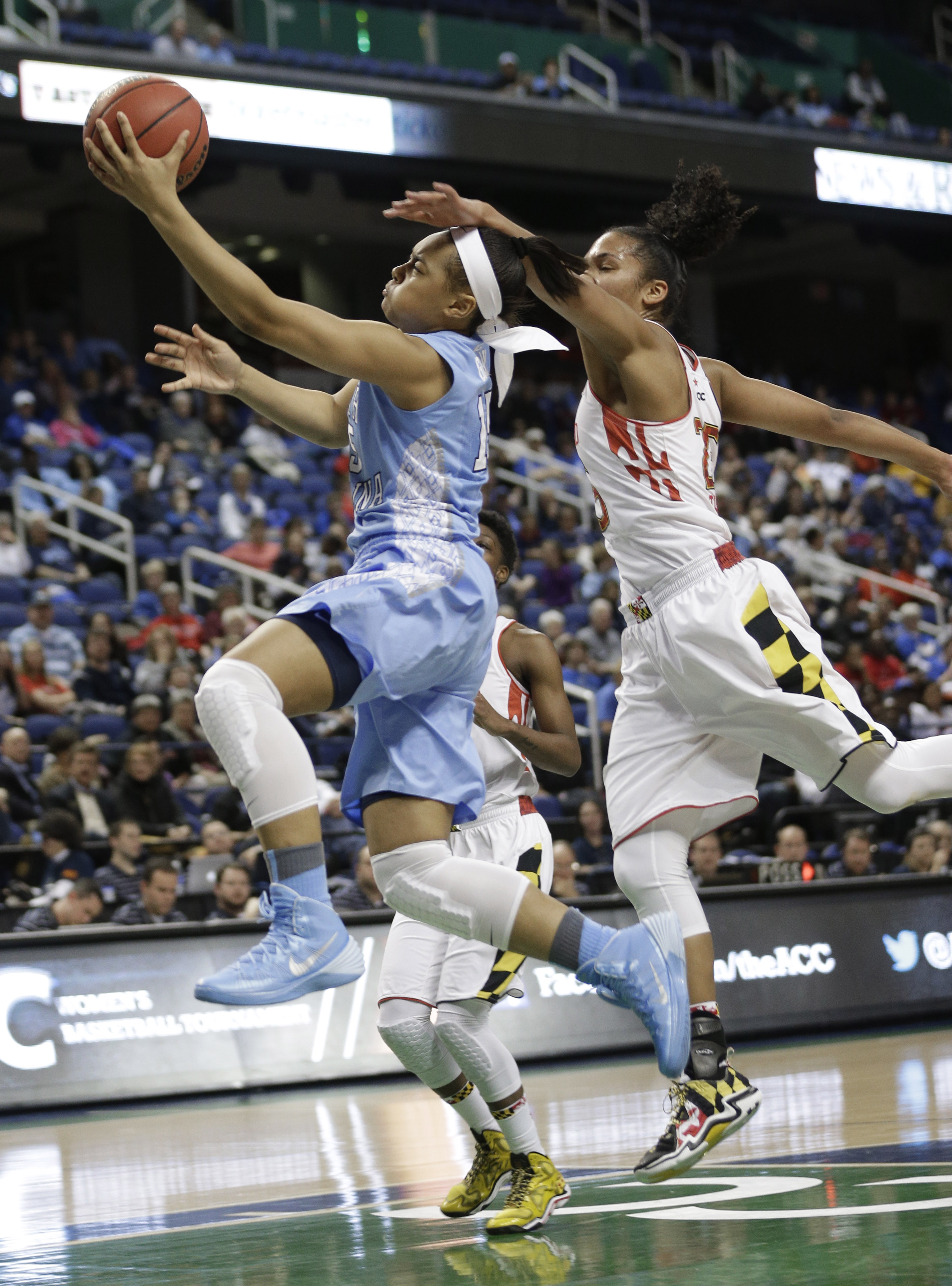 No. 13 UNC women beat No. 8 Maryland 73-70 in ACCs