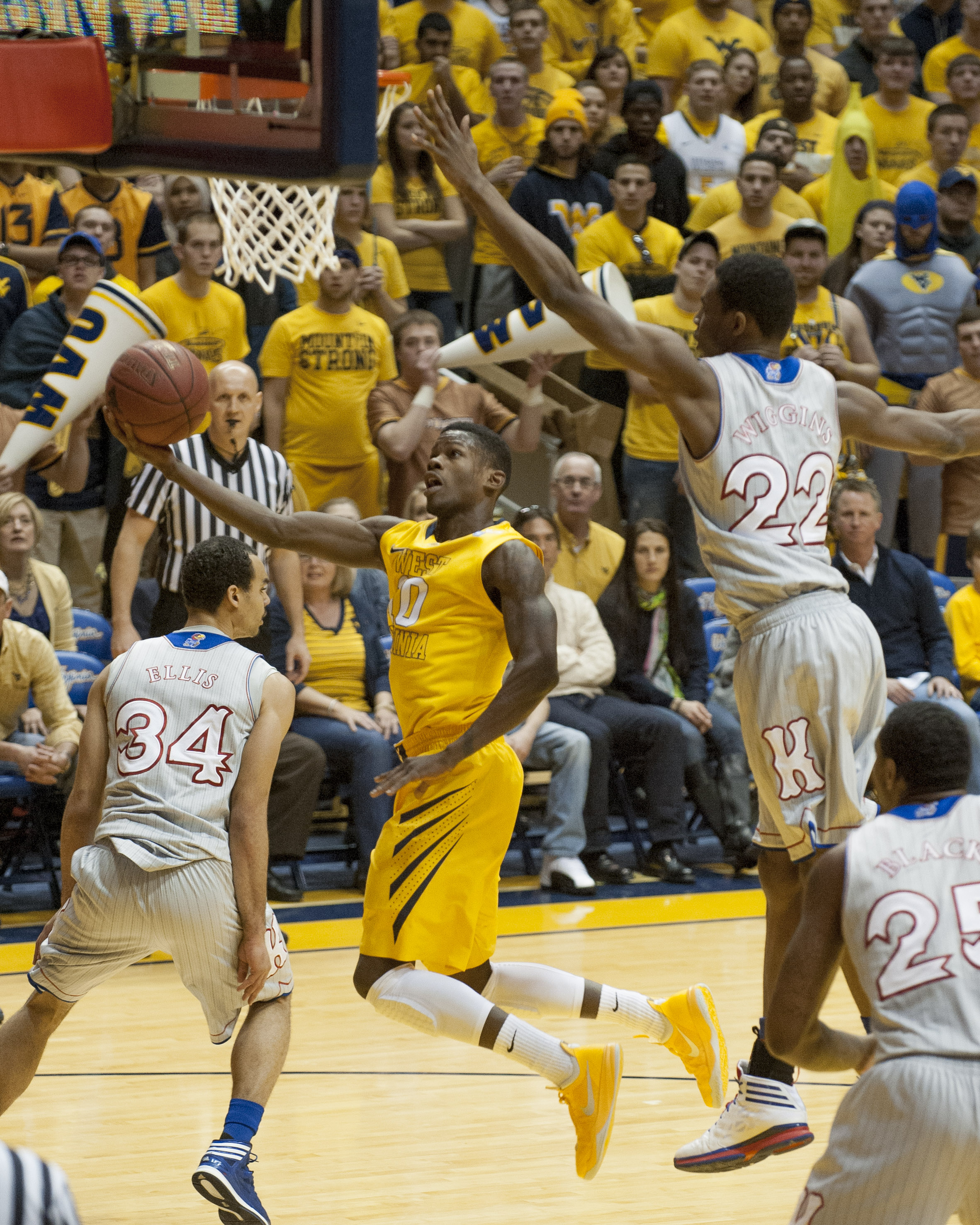 Wiggins' 41 not enough for Kansas in loss to WVU