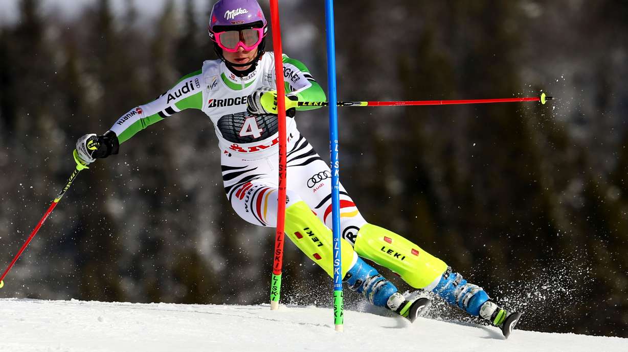 Olympic champion Shiffrin wins WCup slalom title