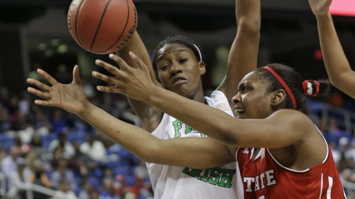 No. 2 Irish beat No. 14 NC State 83-48 in ACCs