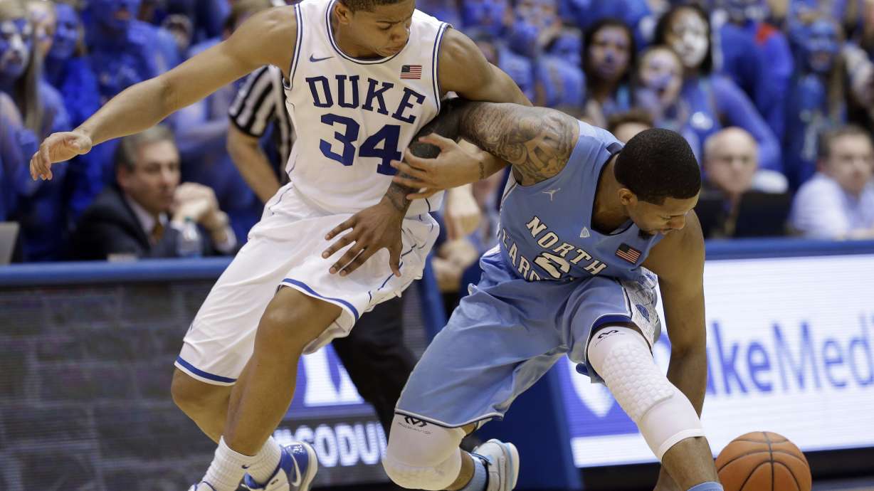 No. 14 UNC's streak ended by No. 4 Duke, 93-81
