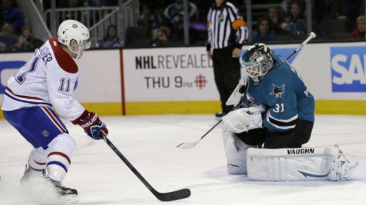 Niemi, Sharks beat Canadiens 4-0