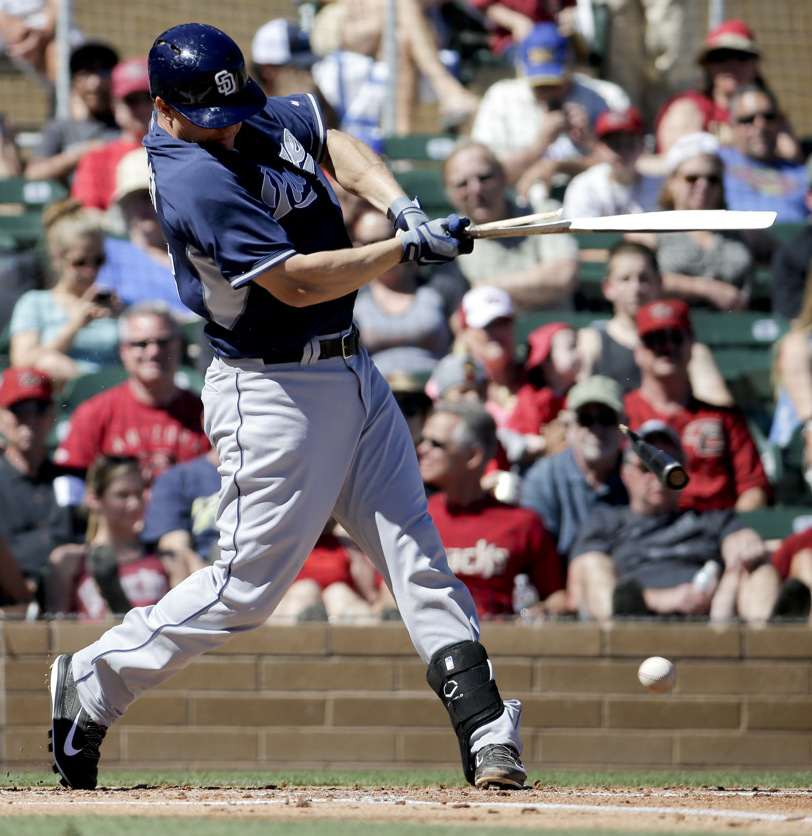 Pollock triples in Arizona's 2-2 tie with Padres