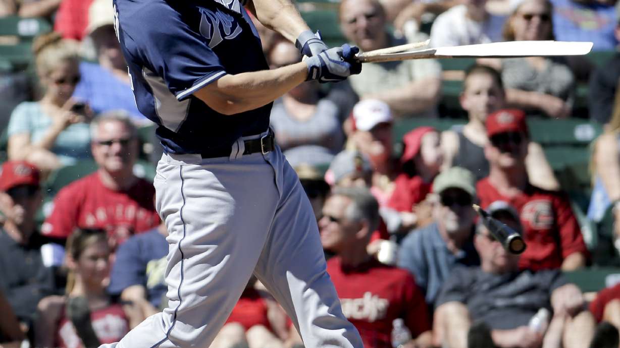 Pollock triples in Arizona's 2-2 tie with Padres