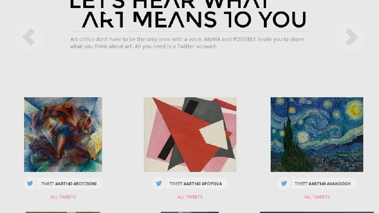 Collaborative Project Invites Everyone to Express What Works of Art Mean to Them, in 140 Characters or Less